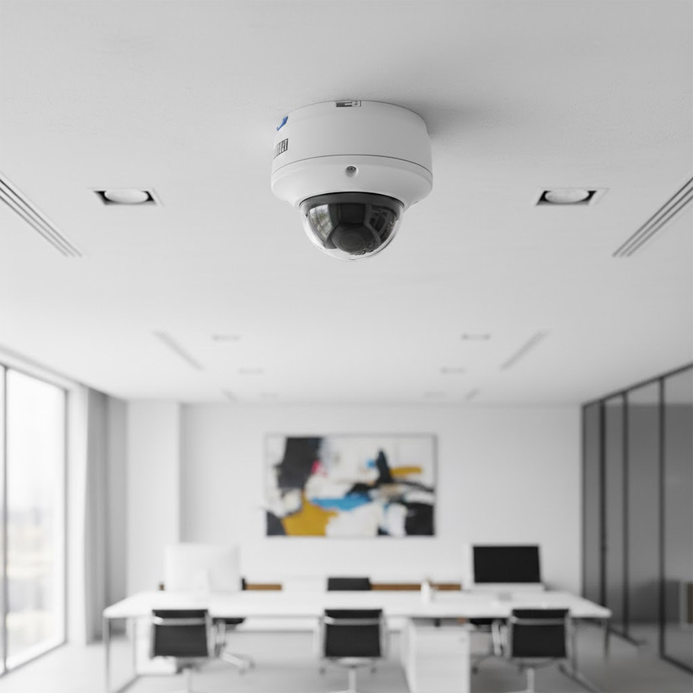 Camera Dome IR 8MP SATATYA CIDR80FL28CWP lắp đặt trong phòng họp