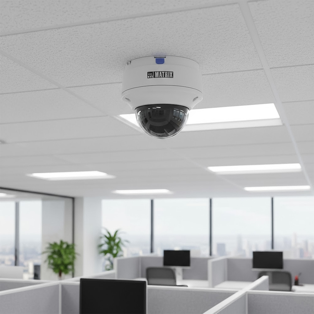 Camera Dome IR SATATYA CIDR80FL36CWS 8MP với ống kính 3,6mm đã được lắp đặt