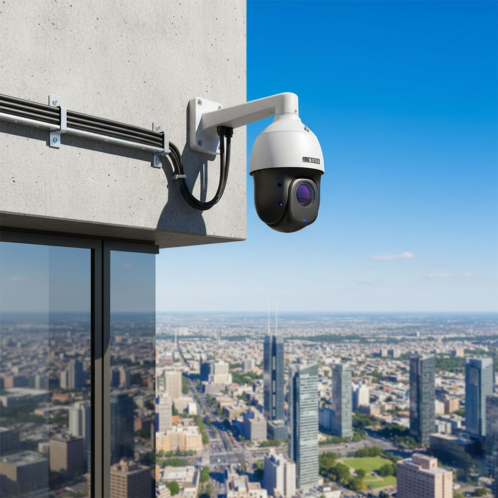 Camera PTZ Dome IR Matrix 2MP SATATYA PZCR20ML33CWP được lắp đặt ở chung cư