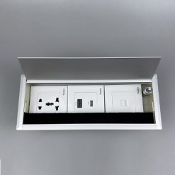 Hộp ổ điện âm bàn họp 2 cổng LAN, 2 USB, 1 HDMI Tenko TK-AB3S-08 (1)