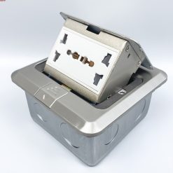 Ổ cắm điện âm sàn 2 ổ 3 chấu Tenko TK-J02-13 màu bạc (5)