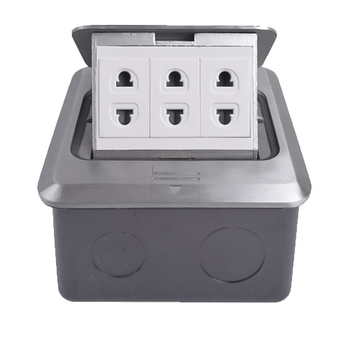 Ổ điện âm sàn 3 ổ 2 chấu Tenko TK-J02-12 (1)