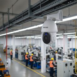 Ứng dụng PTZ Dome IR Matrix 5MP SATATYA PZCR50ML42CWP được lắp đặt trong nhà xưởng