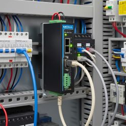 Ảnh thực tế của bộ chuyển đổi 10_100M Ethernet sang 1 cổng RS-232_485_422 Nport 5150A sau khi lắp đặt