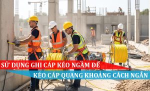 Hướng dẫn sử dụng ghi kéo cáp ngầm để kéo cáp quang khoảng cách ngắn