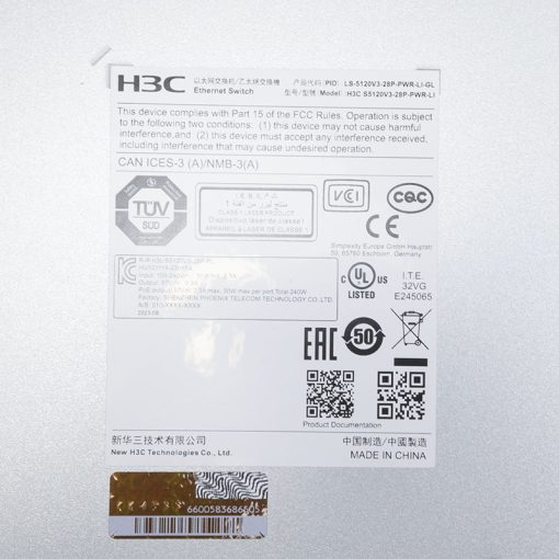 Switch H3C LS-5120V3-28P-PWR-LI-GL 24 x 101001000TX PoE+, 4 x SFP (11)