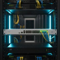 Tường lửa Cisco Meraki MX250 đã được lắp đặt trong tủ rack