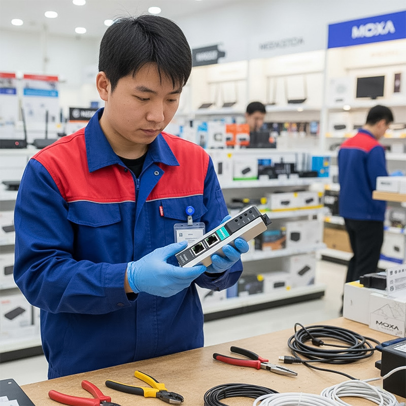 ảnh thực tê Converter Moxa MB3170 1 cổng RS232_485_422 sang Ethernet ảnh thực tê Converter Moxa MB3170 1 cổng RS232_485_422 sang Ethernet