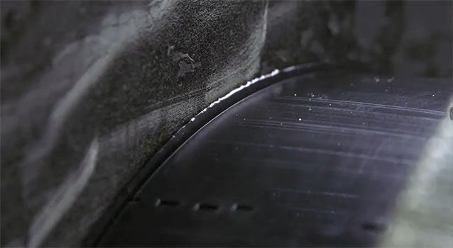 hình ảnh đầu mặt ống HDPE bị nung chảy