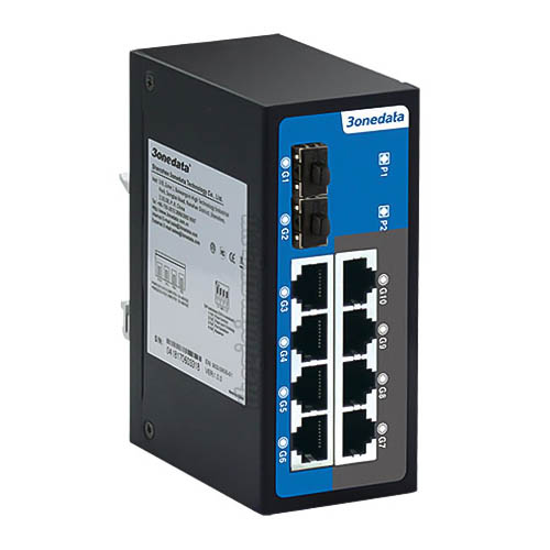 ES2010G - Switch công nghiệp Layer 2, 8 cổng Gigabit Ethernet + 2 cổng Gigabit quang_1