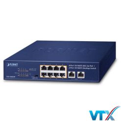 FSD-1008HP - Bộ chuyển mạch Switch để bàn FSD-1008HP 8-Port 10_100TX 802.3at PoE + 2-Port 10_100TX