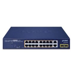 GSD-2022P - Switch để bàn 16-Port 101001000T 802.3at PoE + 2-Port 101001000T + 2-Port 1000X SFP