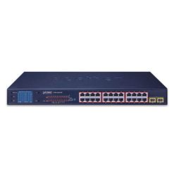 GSW-2620VHP - Switch Ethernet 24-Port 101001000T 802.3at PoE + 2-Port Gigabit SFP + Màn hình LCD_2
