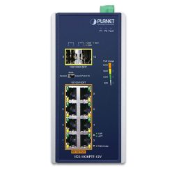 IGS-1020PTF-12V Switch công nghiệp 8x1G 802.3at PoE + 2x1G SFP với nguồn điện 12V (2)