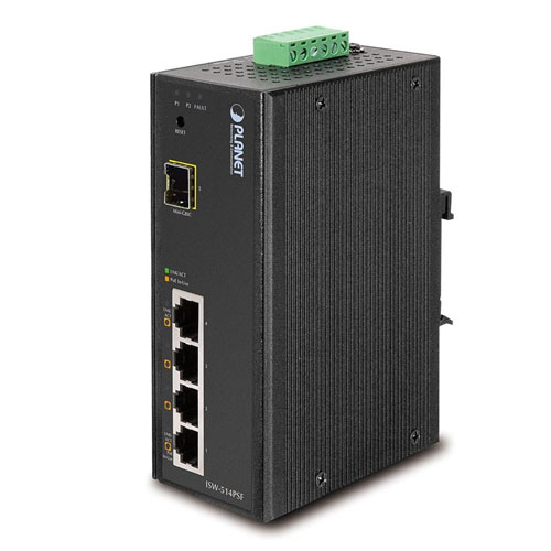 ISW-514PSF Switch công nghiệp 4 x 1G PoE + 1x 1G SFP