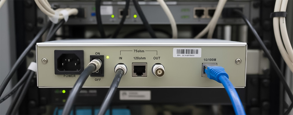 MODEL7211 Bộ Chuyển Đổi E1 sang Ethernet sau khi lắp đặt