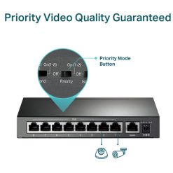TL-SF1009P Switch PoE TP-Link để bàn 9 Cổng 10100Mbps với 8 Cổng PoE+ (5)