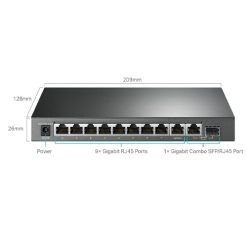 TL-SG1210MPE Switch Easy Smart 10 cổng Gigabit với 8 cổng PoE+ (3)