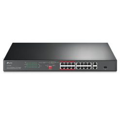 TL-SL1218P Switch TP-LINK lắp rack 16 cổng POE+ 10100 Mbps + 2 cổng Gigabit (1)