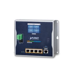 WGR-500-4PV Router công nghiệp với 4 cổng Gigabit 802.3at PoE+ và màn hình cảm ứng LCD (1)