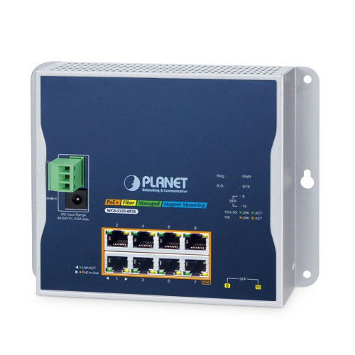 WGS-5225-8P2S Switch công nghiệp L2+ 8x 1G 802.3at PoE + 2x 1G2.5G SFP (1)