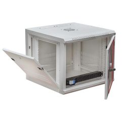 Ảnh mở cửa hông tủ rack 10U treo tường maxtel