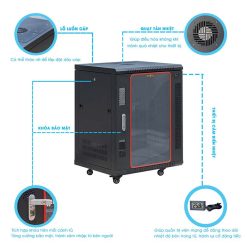 Chi tiết về sản phẩm tủ rack 15U Maxtel