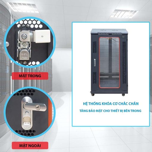 Cửa trước tủ rack 20U600 Maxtel
