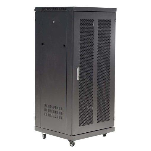 Góc nghiêng mặt hông tủ rack 27U Maxtel