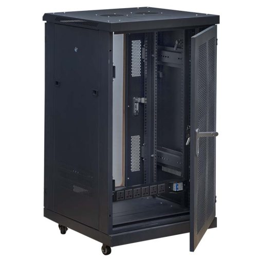 Góc nghiêng mặt sau tủ rack maxtel 20U