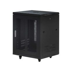Góc nghiêng mặt sau tủ rack treo tường Maxtel 15U