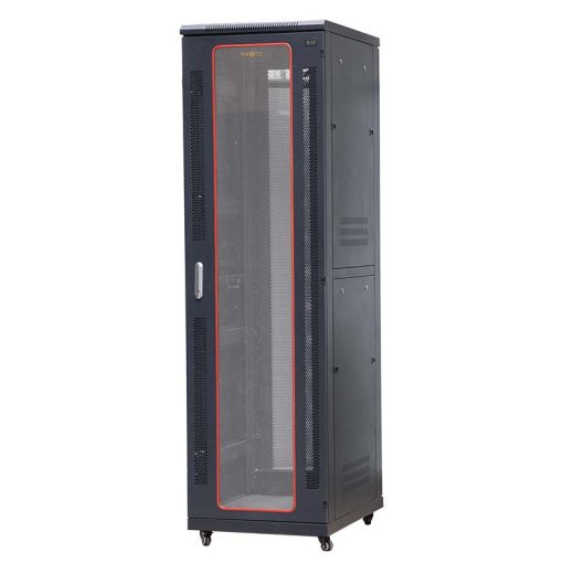Góc nghiêng mặt trước tủ rack 42U Maxtel