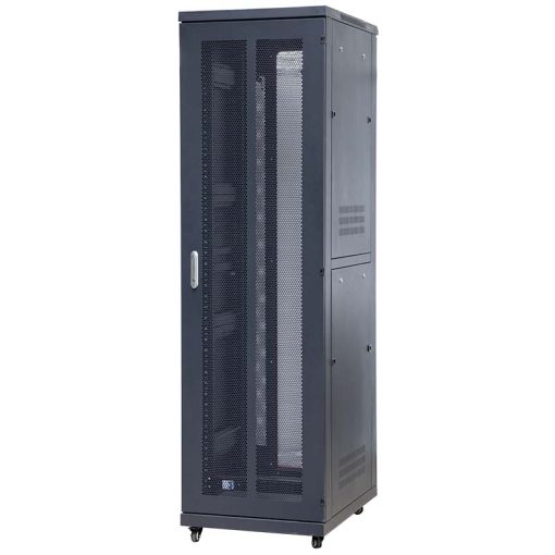 Góc nghiêng trái mặt sau tủ rack 42U Maxtel