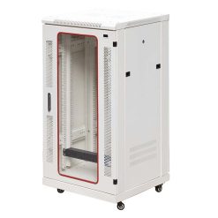 Góc nghiêng trái mặt trước tủ rack 22U Maxtel