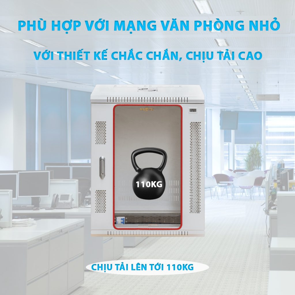 Tủ rack 15u maxtel có khả năng chịu tải cao