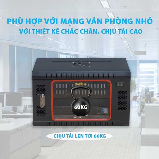 Khả năng chịu tải cao của tủ rack 6U400 Maxtel