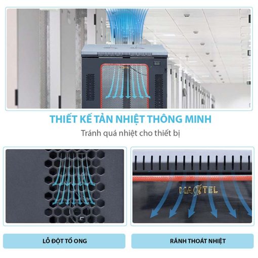 Khả năng tản nhiệt của tủ rack 20U Maxtel