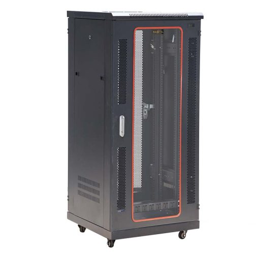 Mặt trước nghiêng phải tủ rack 27U Maxtel