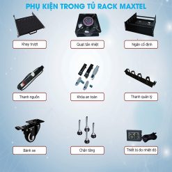 Một số phụ kiện đi kèm của tủ rack Maxtel