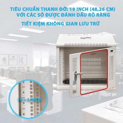 Thanh đỡ chuẩn 19inch tủ rack 10U Maxtel