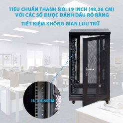 Thanh đỡ tiêu chuẩn 19inch của tủ rack 20U maxtel