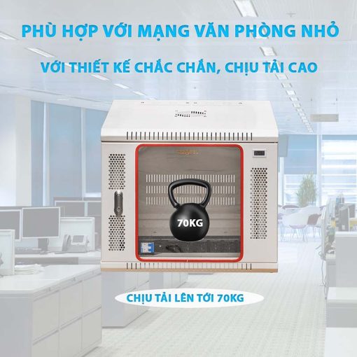 Trọng tải của tủ rack 10U treo tường Maxtel