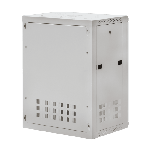 Ảnh chụp một bên hông tủ rack Maxtel 15U Treo tường
