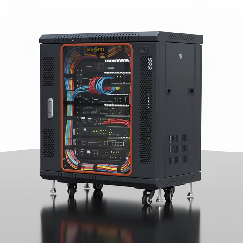 Tủ rack 12UD600 Maxtel – MTR-12U600 trong studio Tủ rack 12UD600 Maxtel – MTR-12U600 trong studio