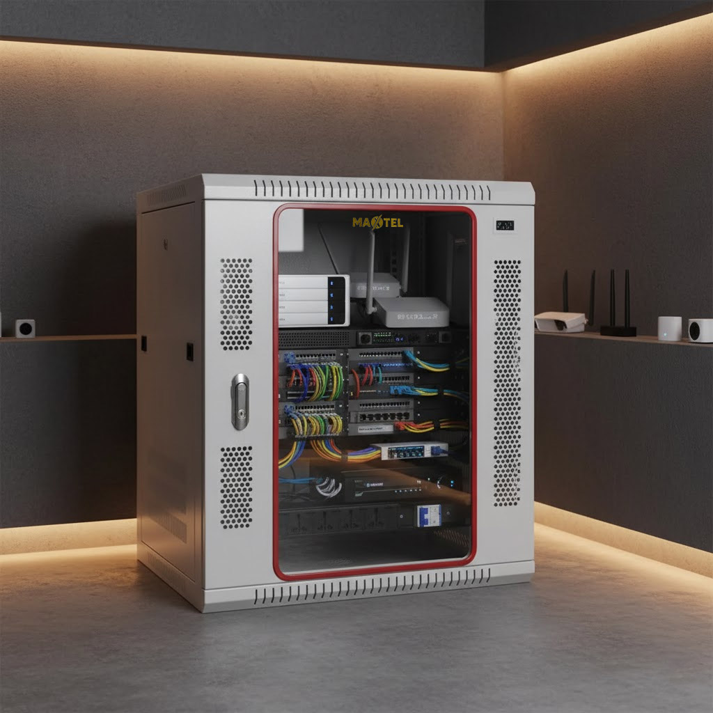 Tủ rack treo tường 12UD600 Maxtel