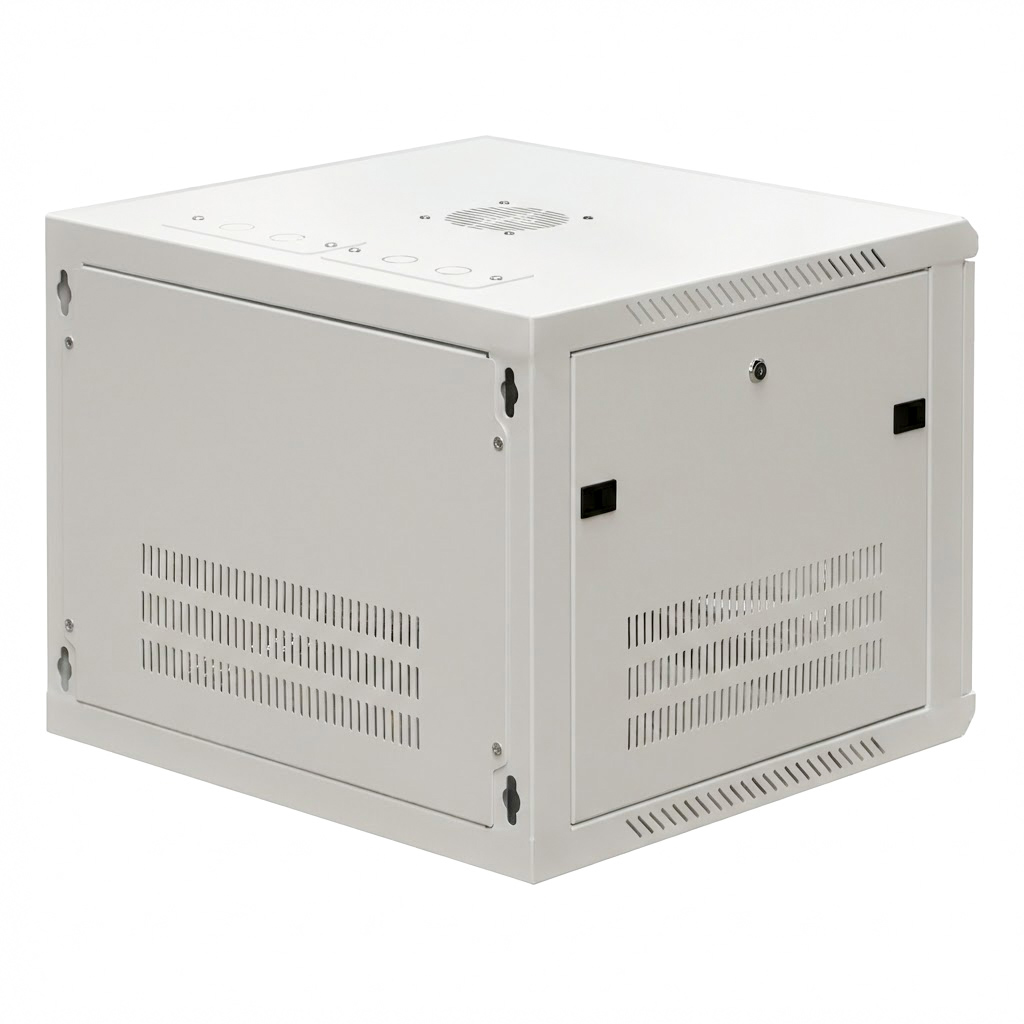 mặt sau tủ rack 10u D600 treo tường