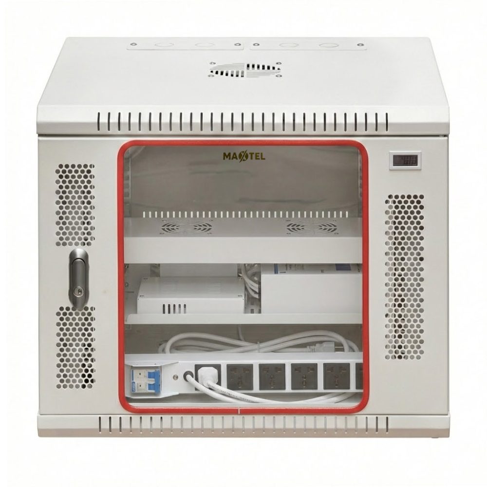 mặt trước tủ rack maxtel