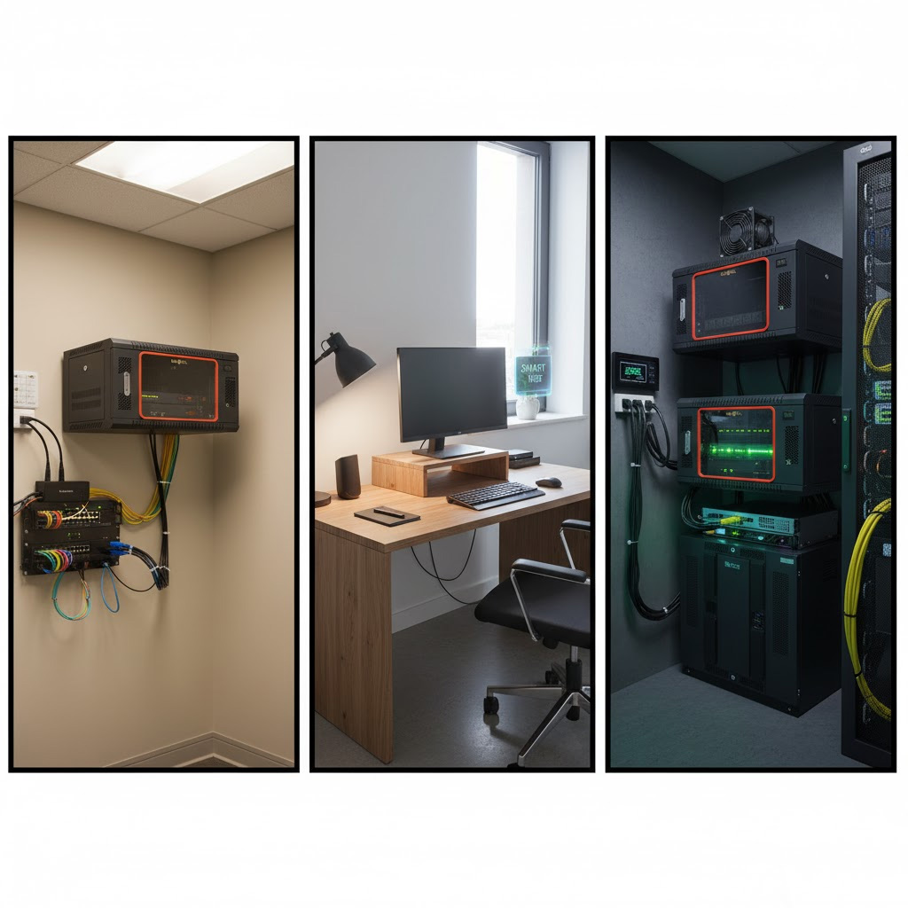 nhiều ứng dụng với tủ rack 6u