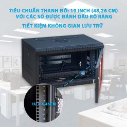 thanh đỡ tiêu chuẩn 19inch tủ rack Maxtel 6u400