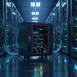 tủ rack 12u400 trong trung tâm dữ liệu